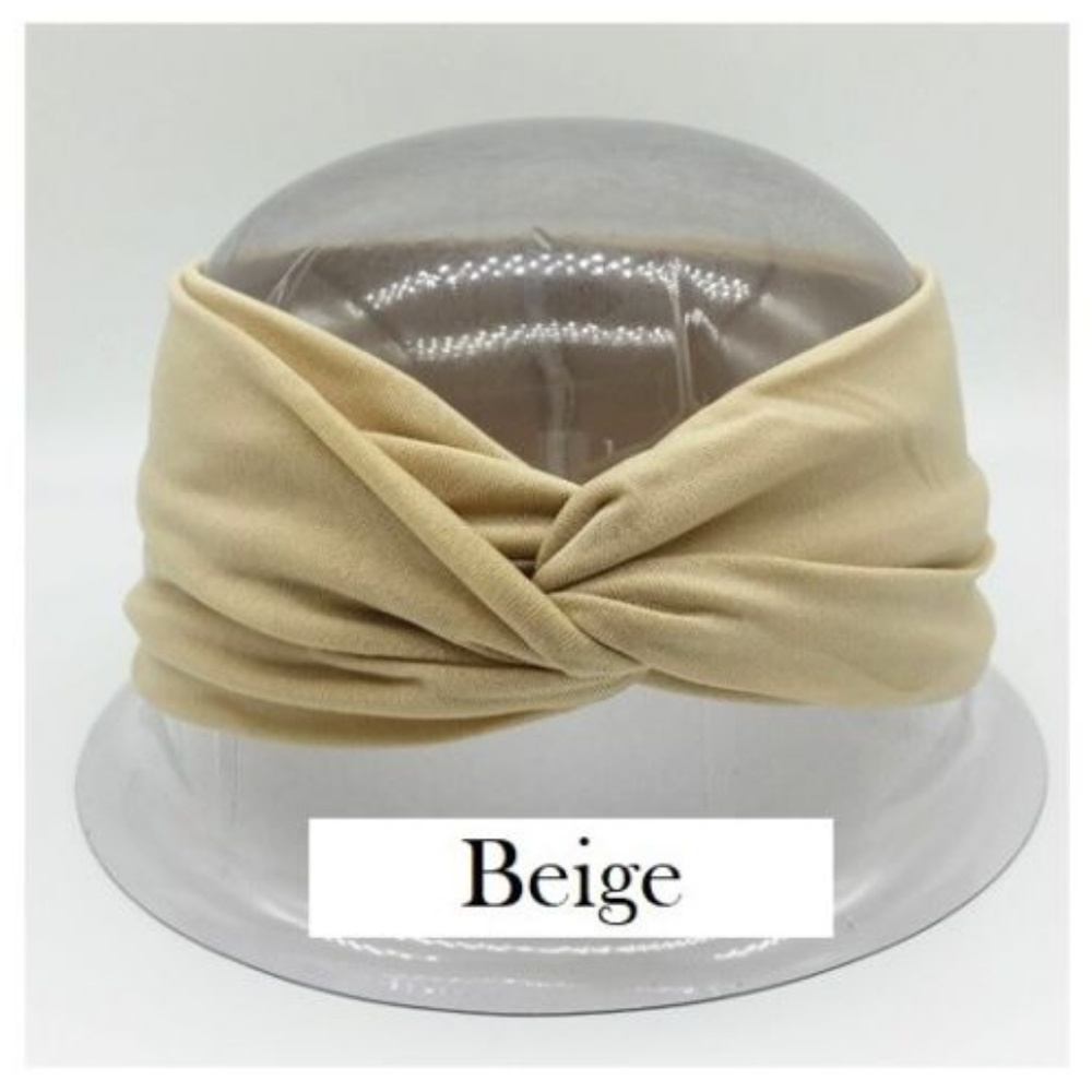 Women's Solid Turban Twist Headband Yoga - Picture 5 of 7